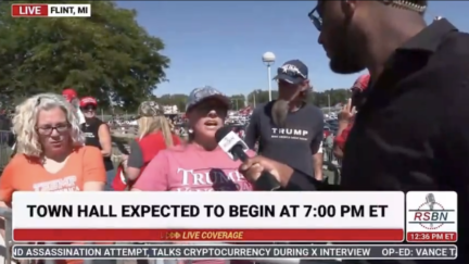 Trump supporter claims schools have litter boxes in bathrooms